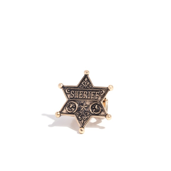 Gold Star Sheriff Ring - Picture 2 of 2